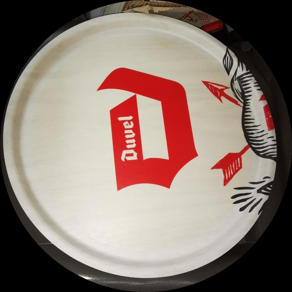 duvel houten dienblad 2 zijdig bedrukt, Verzamelen, Ophalen of Verzenden, Nieuw, Duvel