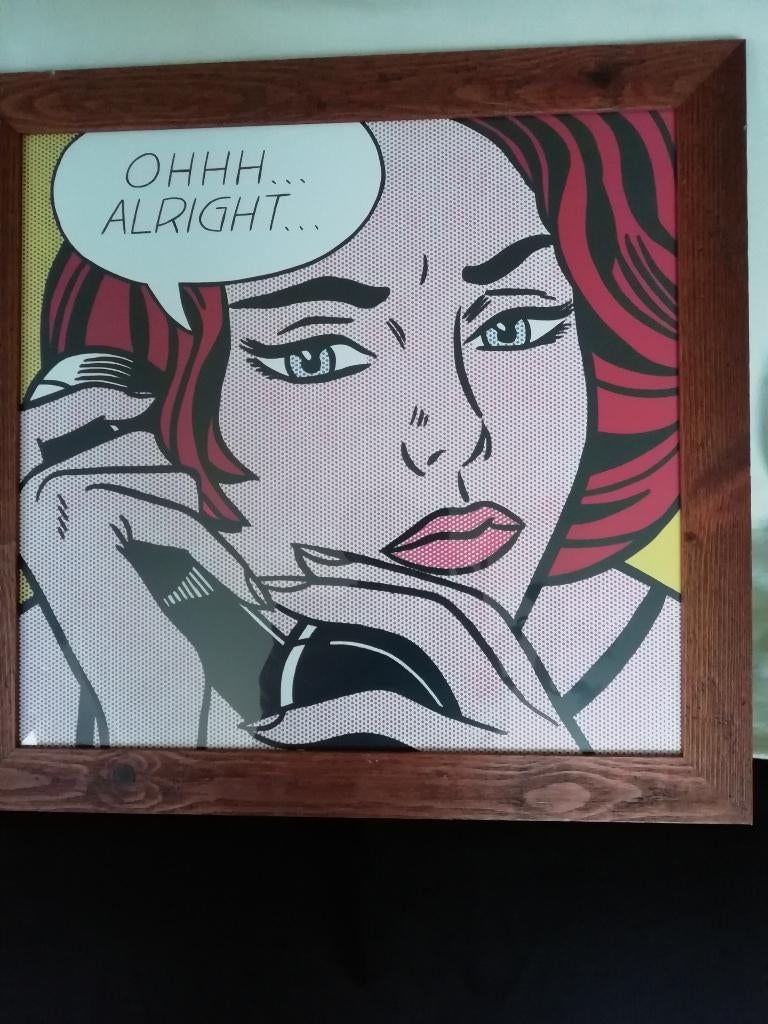 Cadre photo, cadre, décoration murale Roy Lichtenstein, Enlèvement