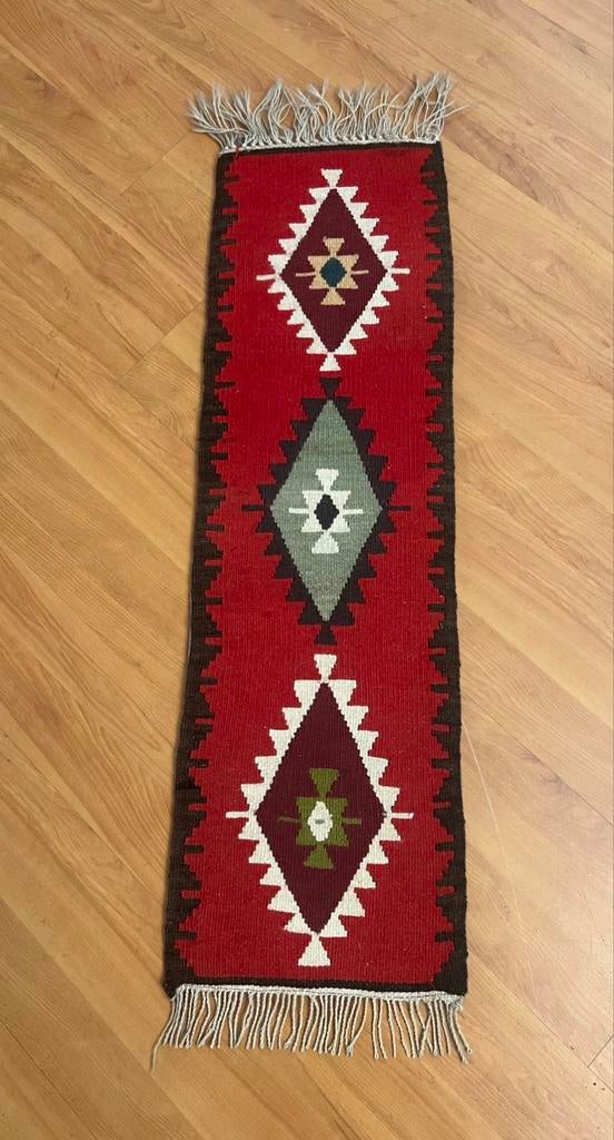 Vintage kelim kleed met foam mat 100/30, Enlèvement ou Envoi