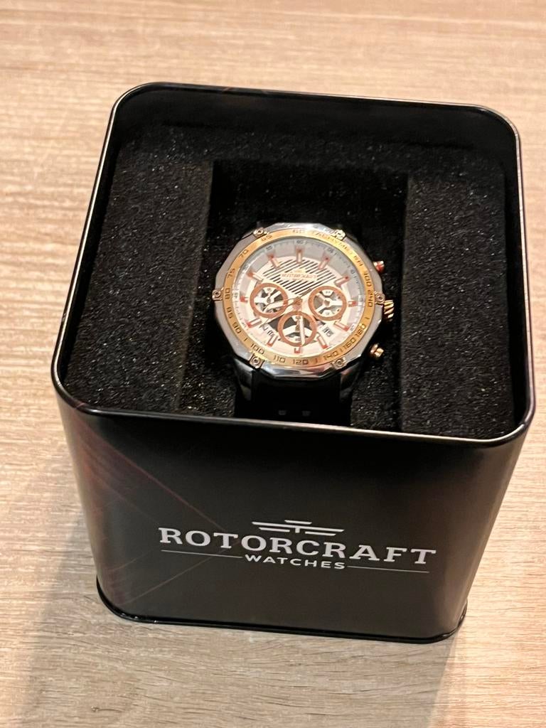 Rotorcraft warrior rc5904 chronograaf, Staal, Polshorloge, Overige materialen, Zo goed als nieuw