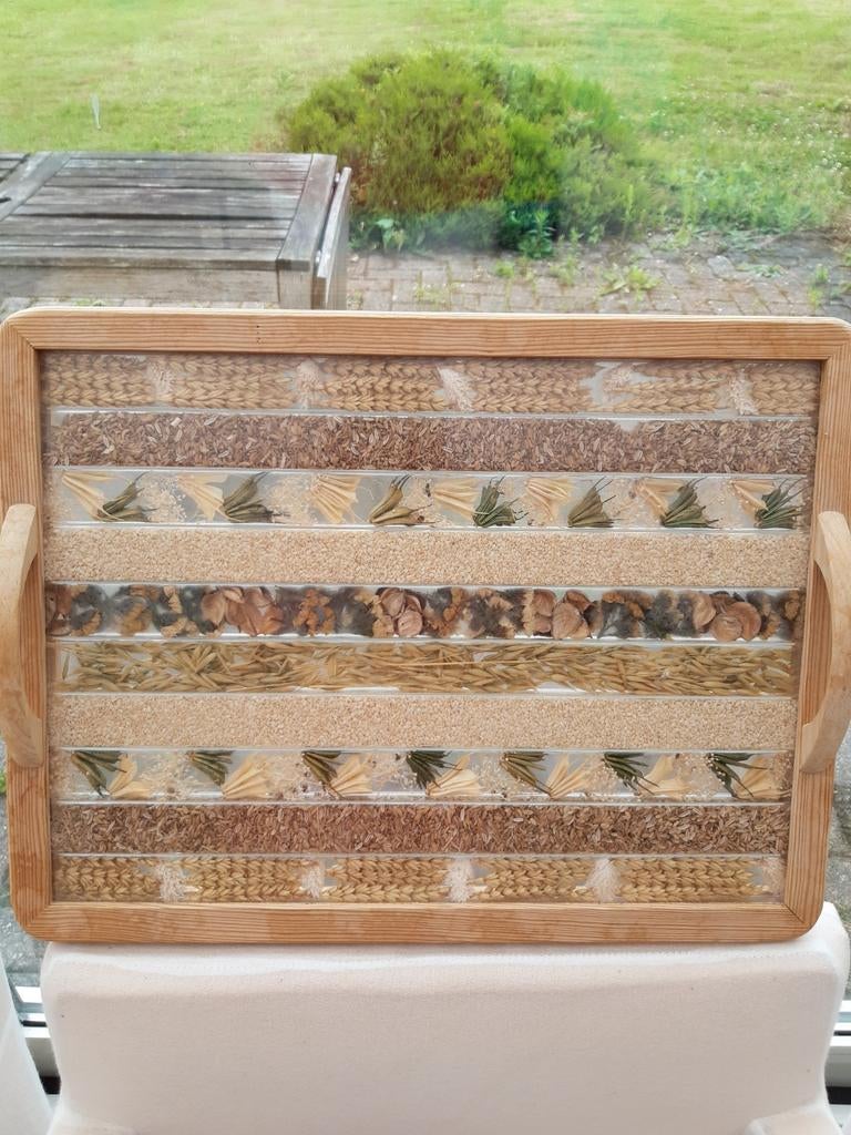 Plateau en bois., Enlèvement ou Envoi, Utilisé, Bois