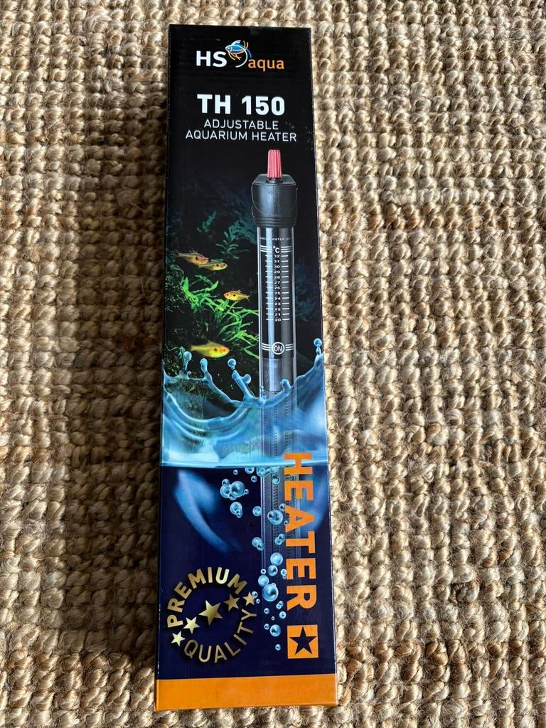 HS Aqua Glass Aquarium Heater & Protector TH-150 NIEUW, Dieren en Toebehoren, Vissen | Aquaria en Toebehoren, Nieuw, Verlichting of Verwarming
