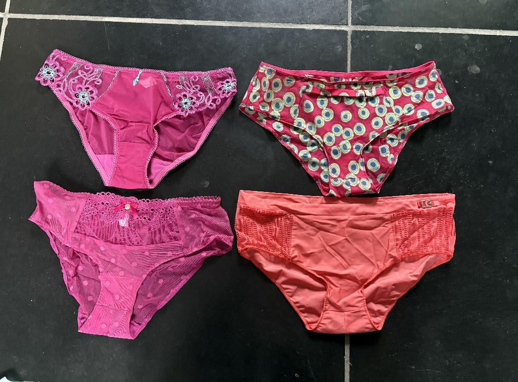 4 Nieuwe Slips - Allumette - Roze/Rode, Allumette, Ophalen of Verzenden, Roze, Slip