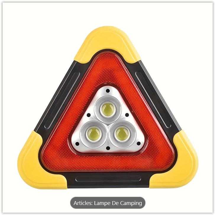 Lampe d'Urgence Triangulaire Solaire et Rechargeable par U, Enlèvement ou Envoi, Neuf, Banc solaire simple face, Moins de 10 lampes