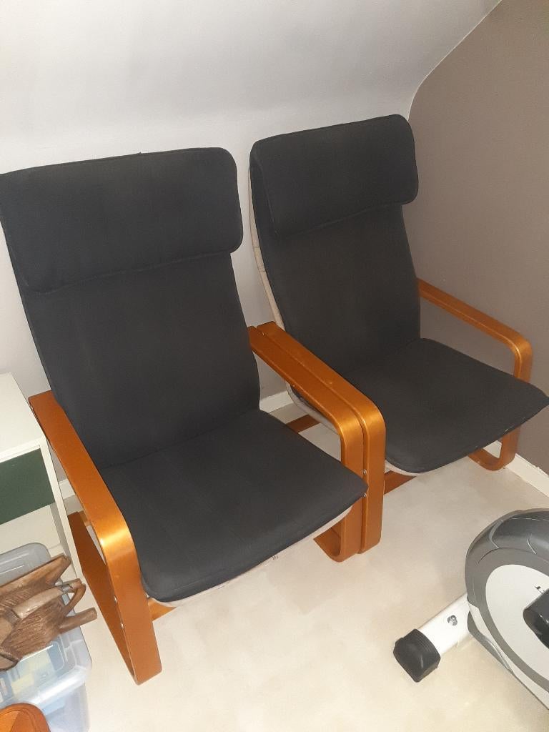 Zetel te koop POANG, Ophalen, Zo goed als nieuw, Rechte bank, Stof