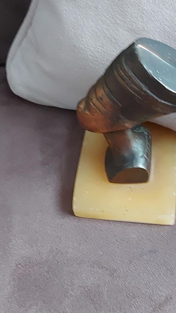 Buste en bronze pour néphrite, Antiquités & Art, Enlèvement