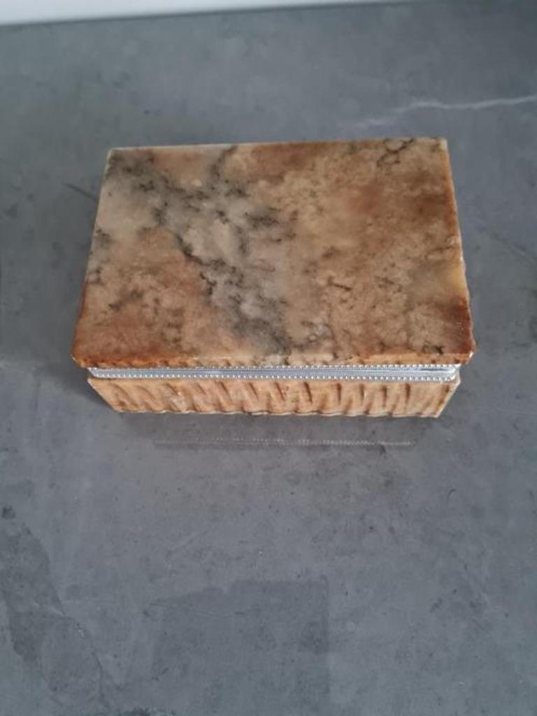 marmeren sieradendoos,juwelenkistje, Antiek en Kunst, Ophalen of Verzenden