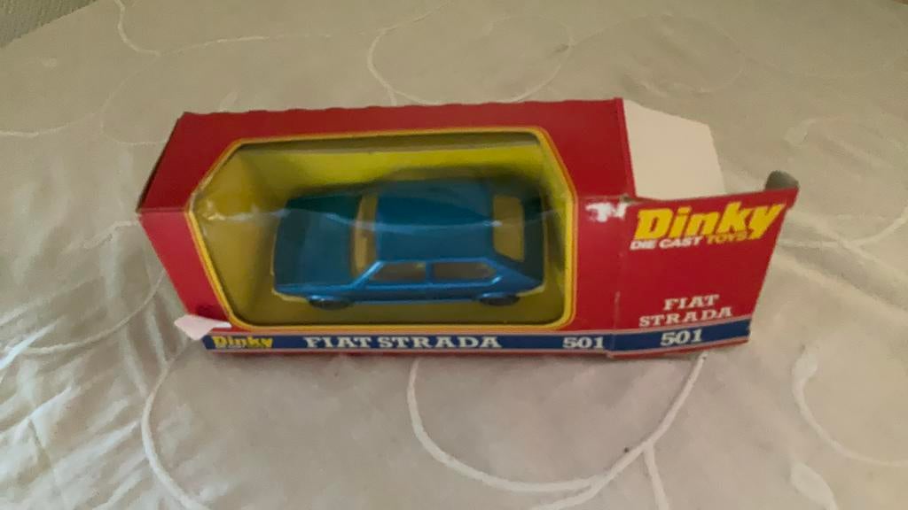 FIAT STRADA 501 1/43e blauw, Ophalen of Verzenden, Zo goed als nieuw