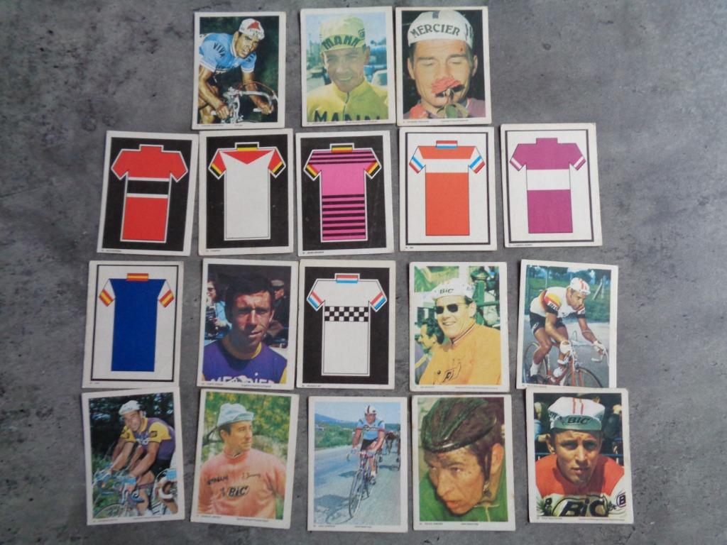 MONTY GUM LEIDEN WIELRENNERS PLAATJES 18X MET ZELDZAME MERKE, Verzenden, Zo goed als nieuw