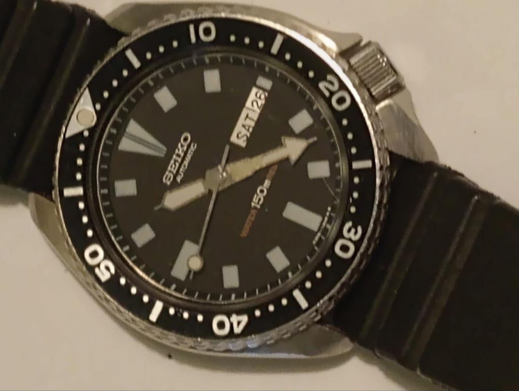 Seiko Diver black, Enlèvement ou Envoi, Comme neuf, Seiko