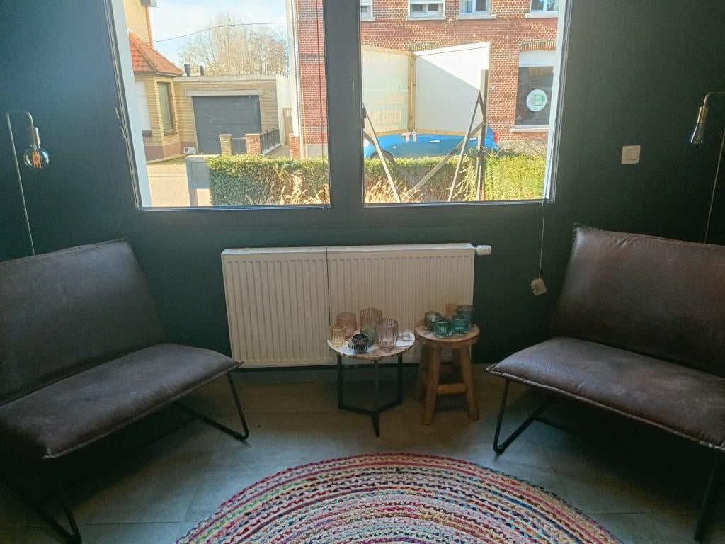 2x bruine fauteuil Ygo, Ophalen, Minder dan 75 cm, Zo goed als nieuw, 75 tot 100 cm