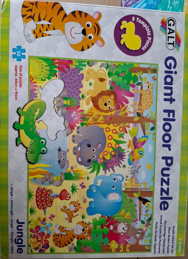 Grote vloerpuzzel, Ophalen