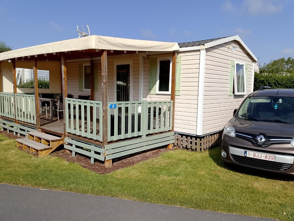 Mobilhome dans parcel dans un **** camping à Bai De Somme FR, Caravanes & Camping, Jusqu'à 6