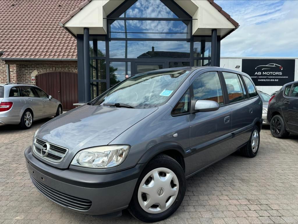 Opel Zafira 1.6benzine Elégance 2006 98.000km Airco 7 plaats, Auto's, Opel, Monovolume, Bedrijf, Metaalkleur, Zafira