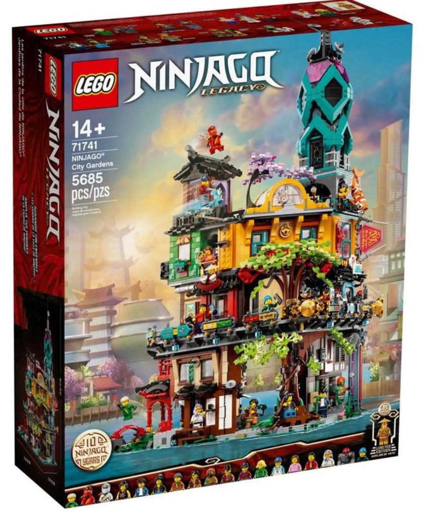 LEGO NINJAGO City Gardens 71741 met doos 100% volledig, Kinderen en Baby's, Ophalen of Verzenden, Zo goed als nieuw, Complete set