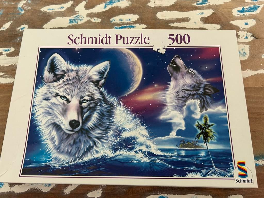 Puzzle wolf 500 stuks, Ophalen, 500 t/m 1500 stukjes, Zo goed als nieuw, Legpuzzel