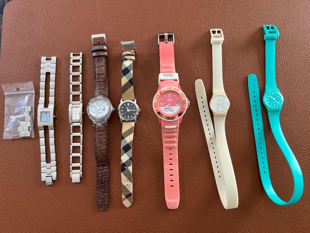 Assortiment horloges, Handtassen en Accessoires, Overige materialen, Gebruikt, Polshorloge, Overige materialen