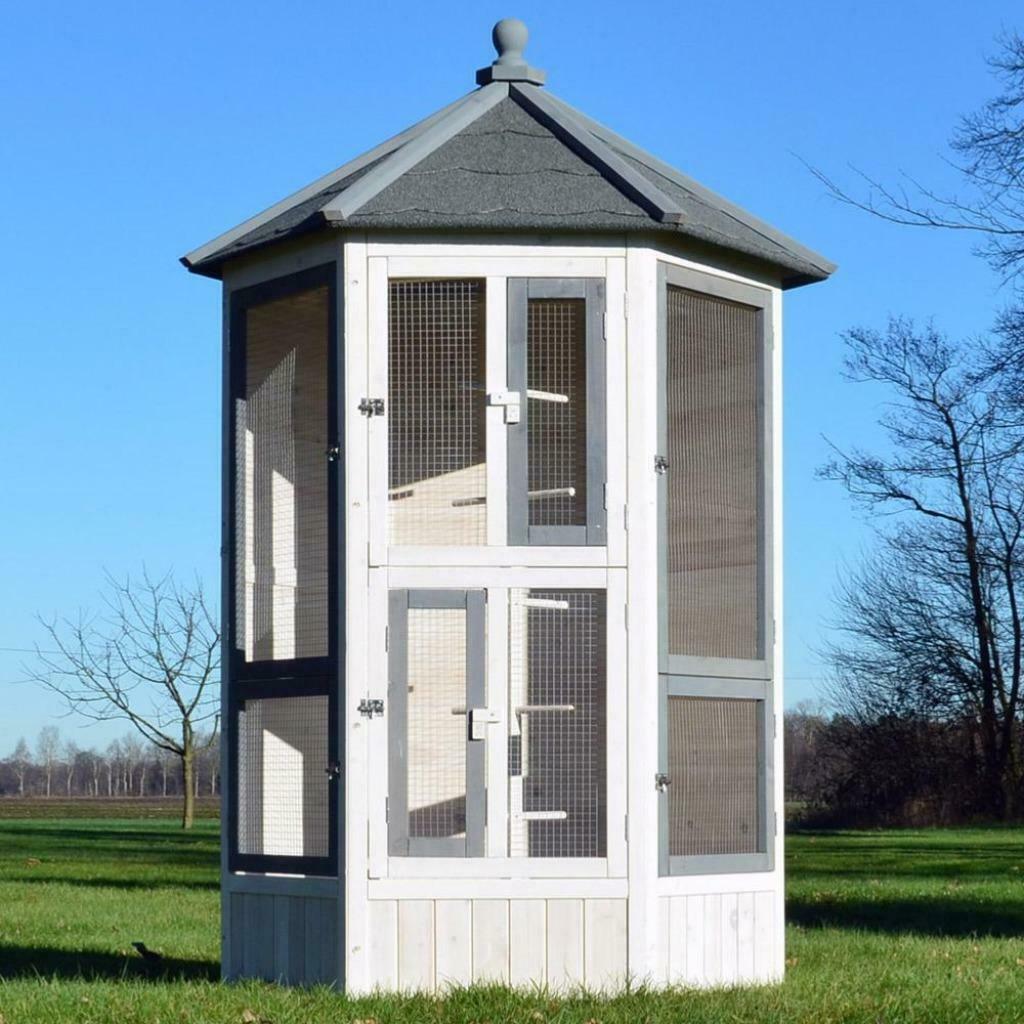 Voliere en bois XXL perruche canari mandarin calopsitte NEUF, Animaux & Accessoires, Envoi, Neuf, Bois, Cage à oiseaux