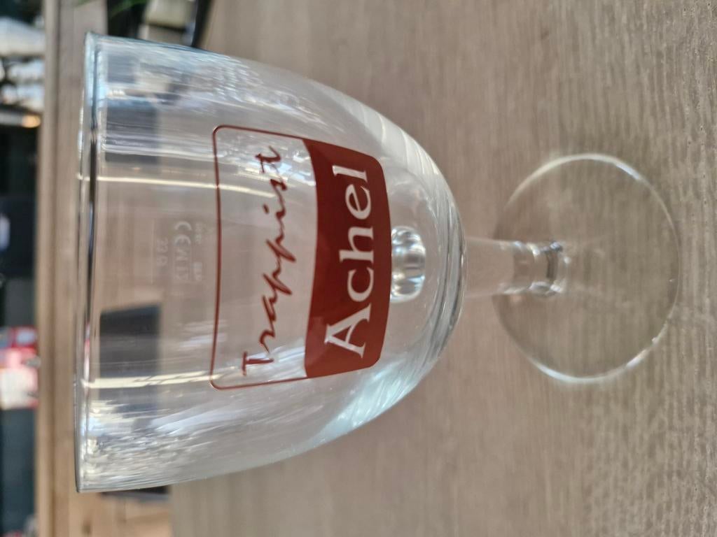 Trappist Achel bierglas 33 cl, Verzamelen, Ophalen of Verzenden, Zo goed als nieuw, Bierglas