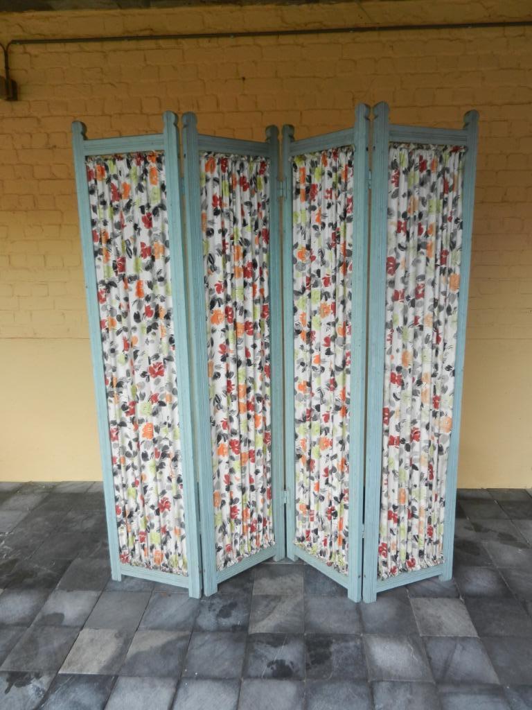 Kamerscherm vintage - 4 delen - zeer mooie staat, Ophalen