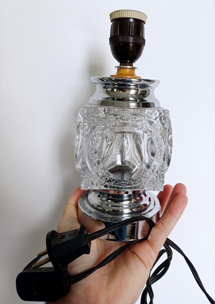 Vintage Peill & Putzler ice cube tafellamp, Ophalen of Verzenden, Zo goed als nieuw