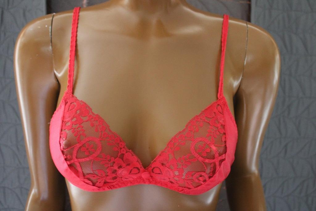 Carine Bh kant zonder beugels Rood Eu 70B - Fr 85B, Carine, Ophalen of Verzenden, Rood, BH