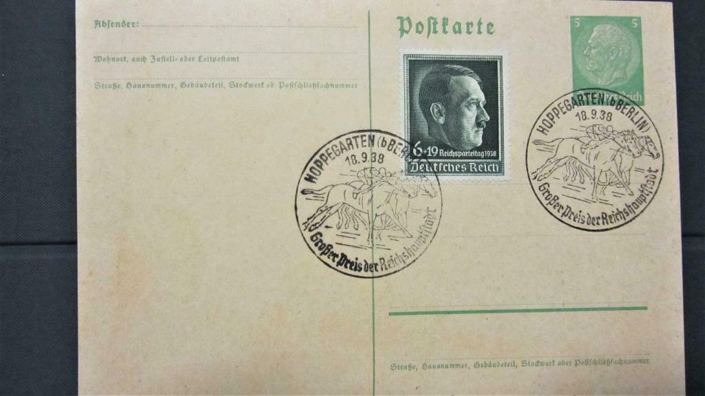 POSTKAARTEN- DEUTSCHE REICH- PAARDENSPORT., Ophalen of Verzenden, 1920 tot 1940, Gelopen, Duitsland