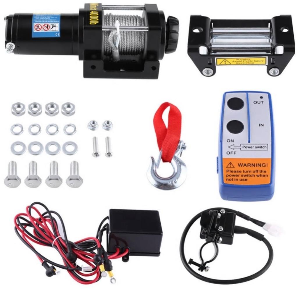 Treuil électrique en 2 modèles 12Volt - Neuf, Bricolage & Construction, Treuils et Palans, Neuf, Électrique, Enlèvement ou Envoi