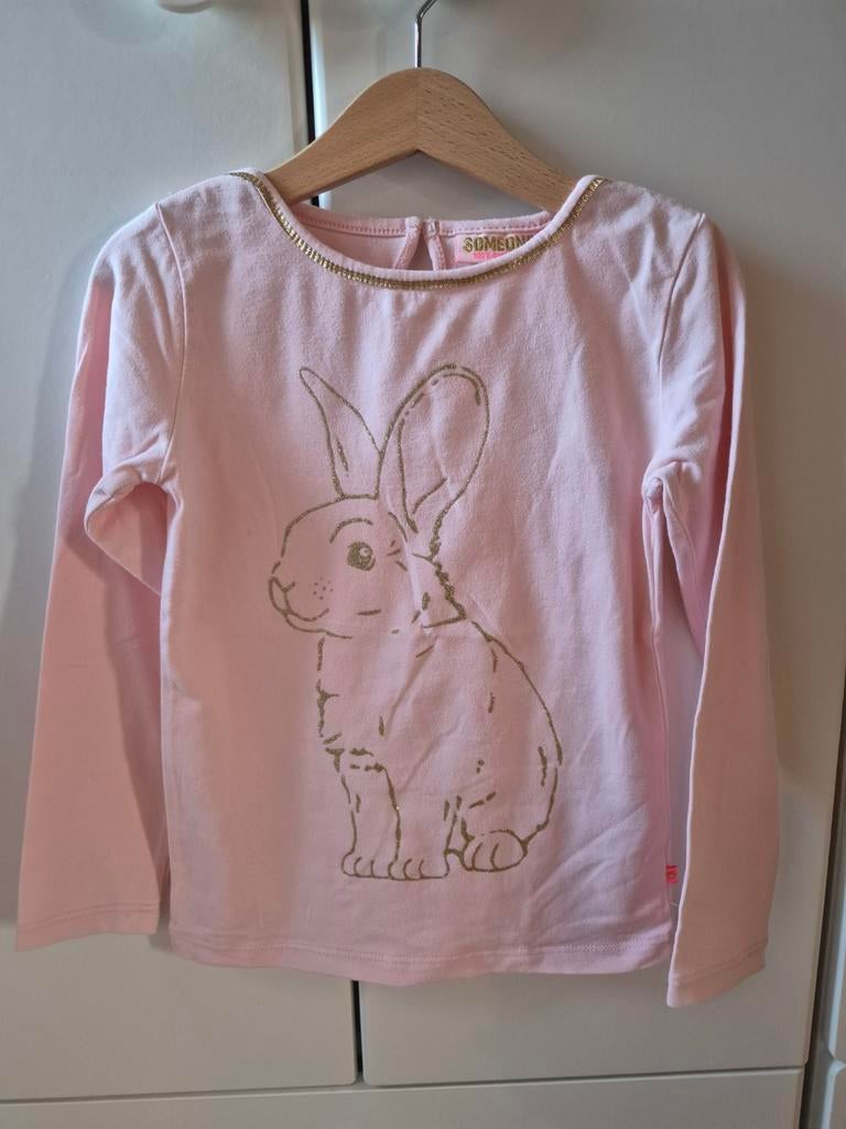 Lichtroze T-shirt lange mouwen 116 - Someone, Ophalen, Meisje, Zo goed als nieuw, Someone