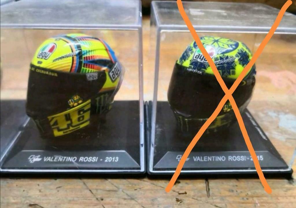 2 mini casques Valentino Rossi à 25€/pièce., Ophalen, Zo goed als nieuw, Motoren