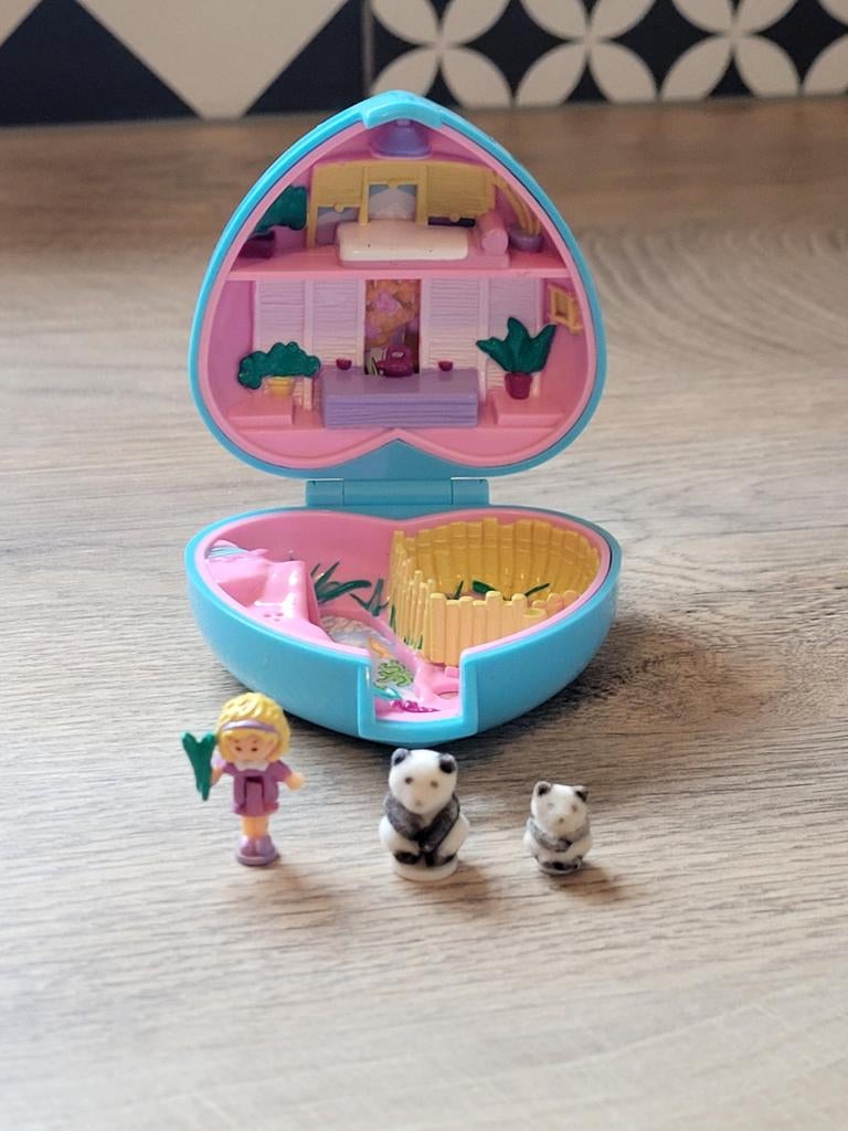 Polly pocket panda's 100% compleet, Kinderen en Baby's, Speelgoed | Poppenhuizen, Ophalen of Verzenden