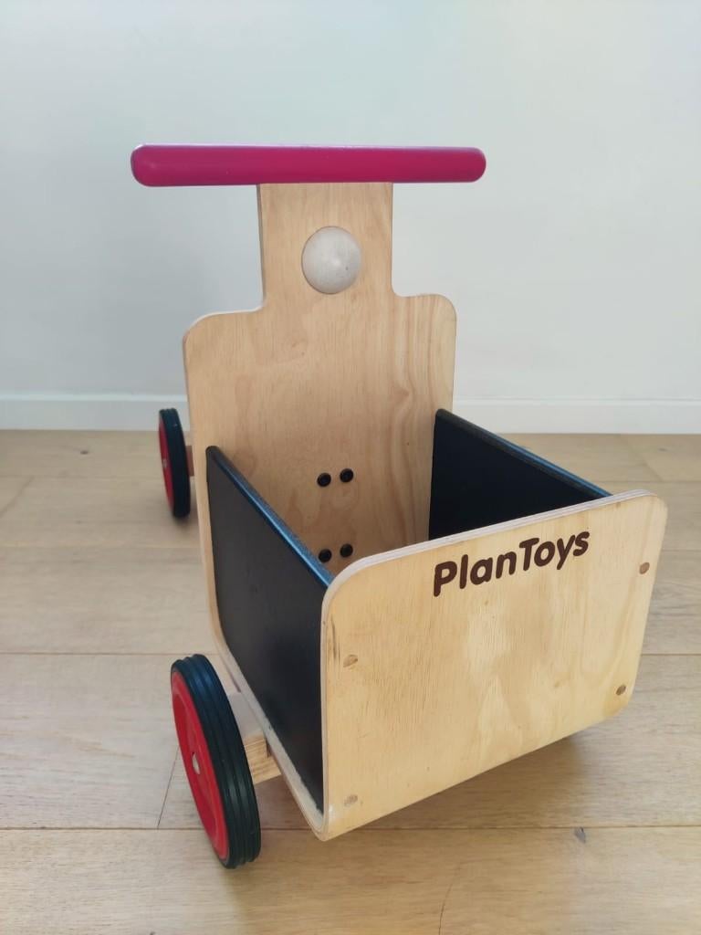 Speelgoed bakfiets, Kinderen en Baby's, Ophalen, Gebruikt, Loopvoertuig