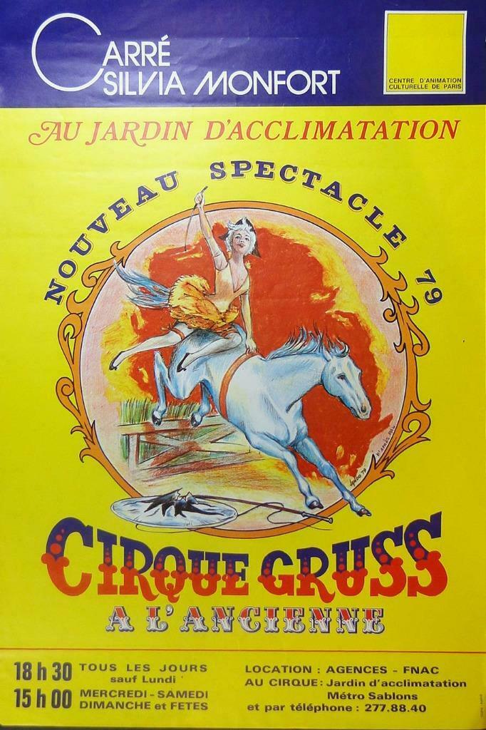 Cirque Gruss 1979  ***  affiche, Ophalen of Verzenden