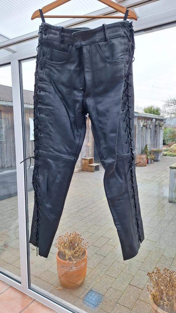 Vintage motorbroek leer, Ophalen of Verzenden