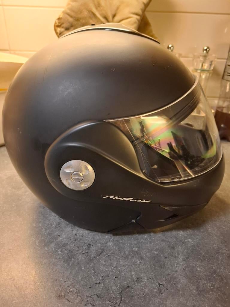 Airoh matthise systeem motorhelm in goede staat, Motoren, Kleding | Motorhelmen, Ophalen of Verzenden