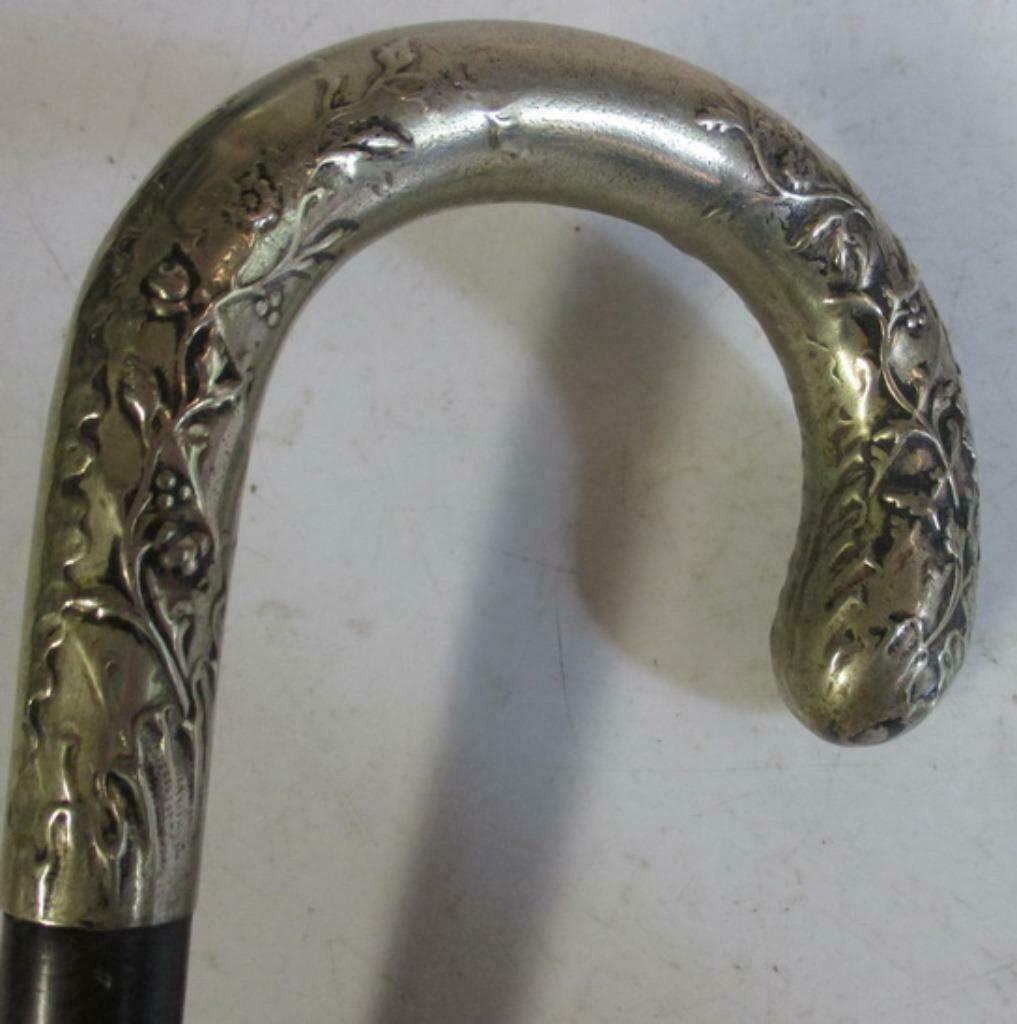 antieke wandelstok heel floraal motief 258C, Envoi