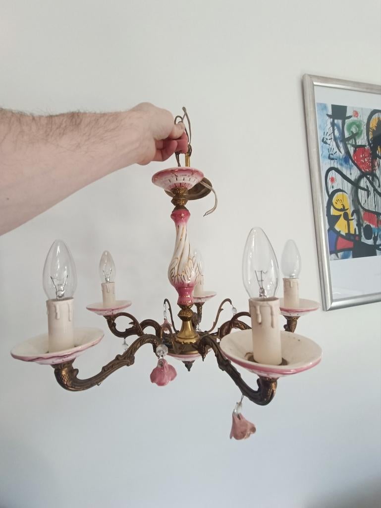 Mooie antieke luster, Enlèvement, Comme neuf, Landelijk