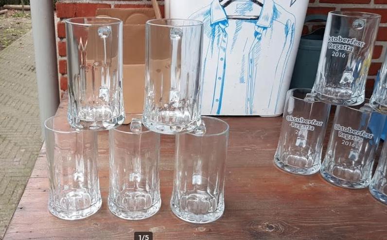 bier pullen, oktoberfest pullen, grote partij 500stuks, Verzamelen, Ophalen, Gebruikt, Bierglas