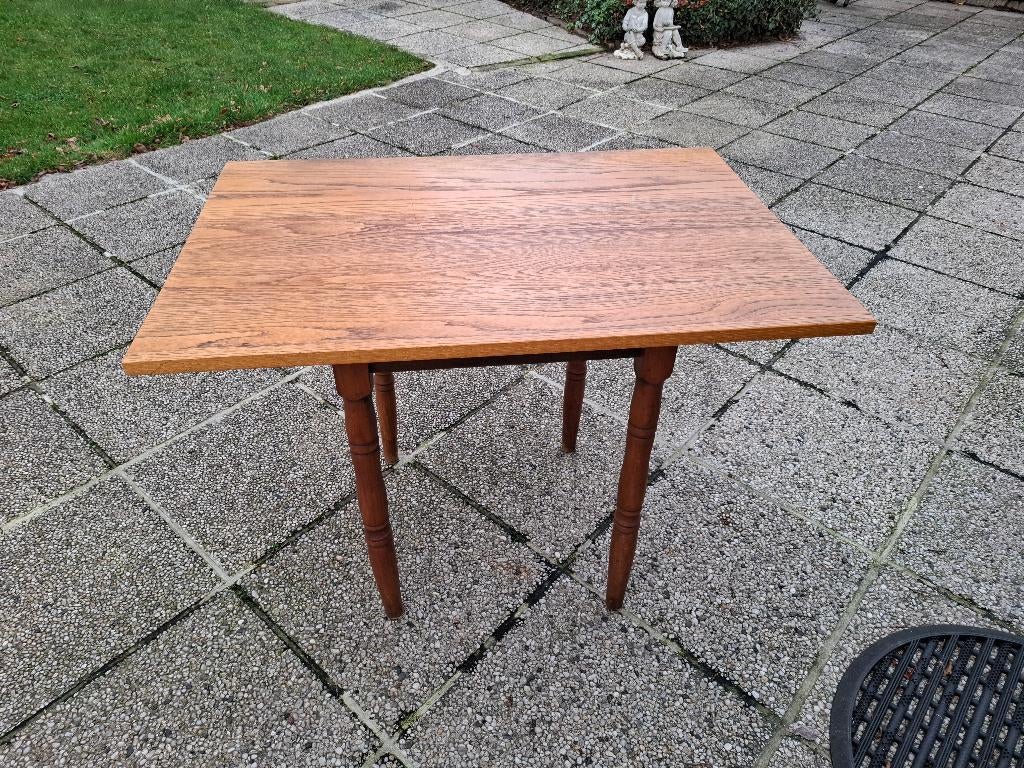 tafel beuken onderstel eiken blad massief, Enlèvement