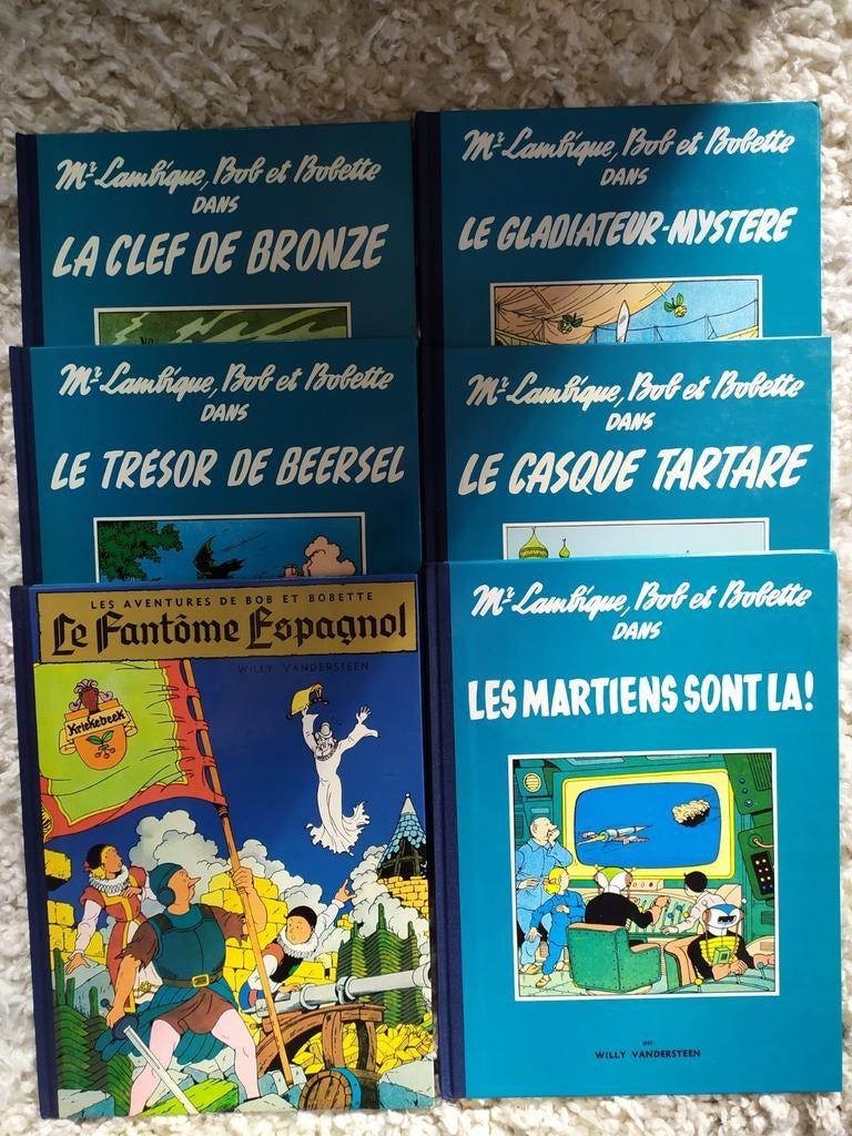 RARE Bob et Bobette série bleue 1983/84 complète TBE, Plusieurs BD, Enlèvement ou Envoi, Willy Vandersteen