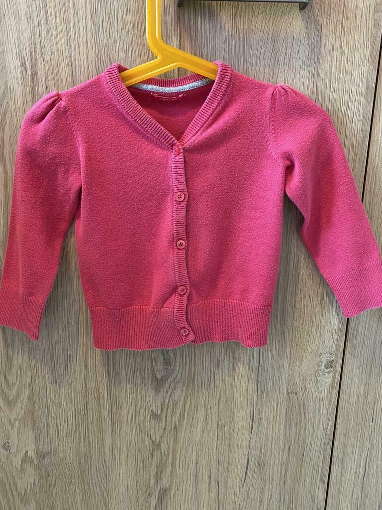 Roze vestje maat 86, Kinderen en Baby's, Babykleding | Maat 86, Gebruikt, Ophalen of Verzenden, Hema, Truitje of Vestje