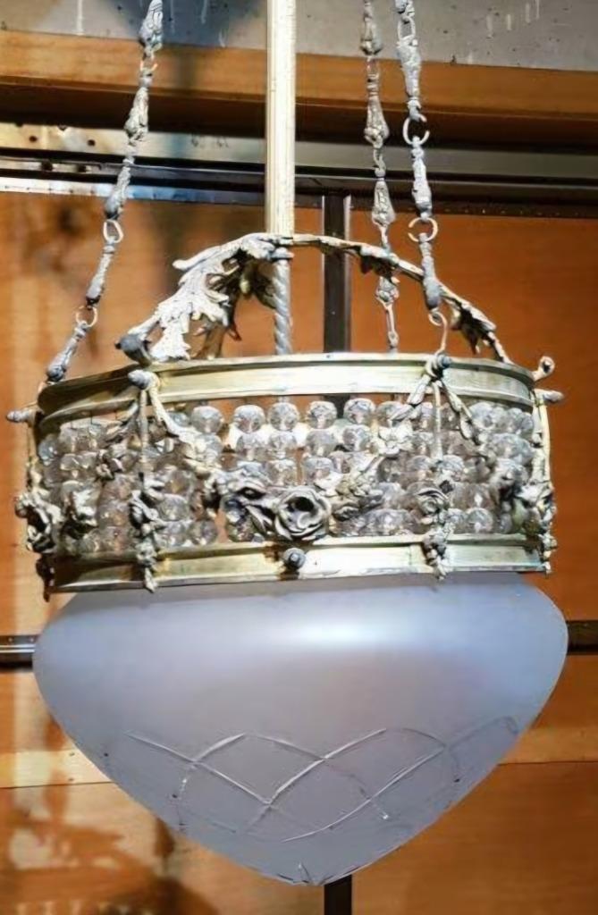 art deco plafondlamp luster, Enlèvement