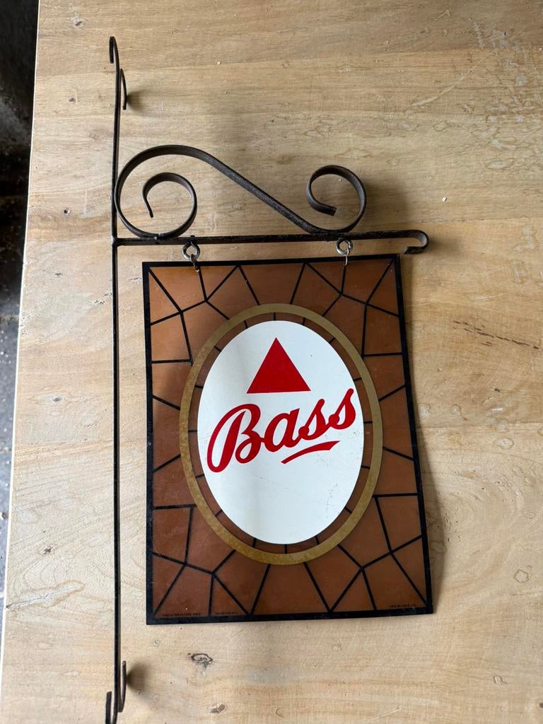 Bass reclame paneel, Ophalen of Verzenden, Gebruikt