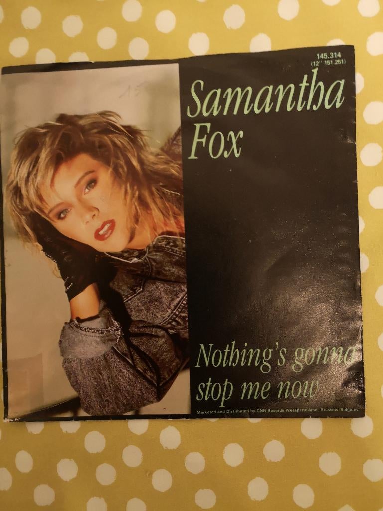 Samantha Fox nothing's gonna stop me now (bpost gratuit), Enlèvement ou Envoi, Single, Utilisé, Pop