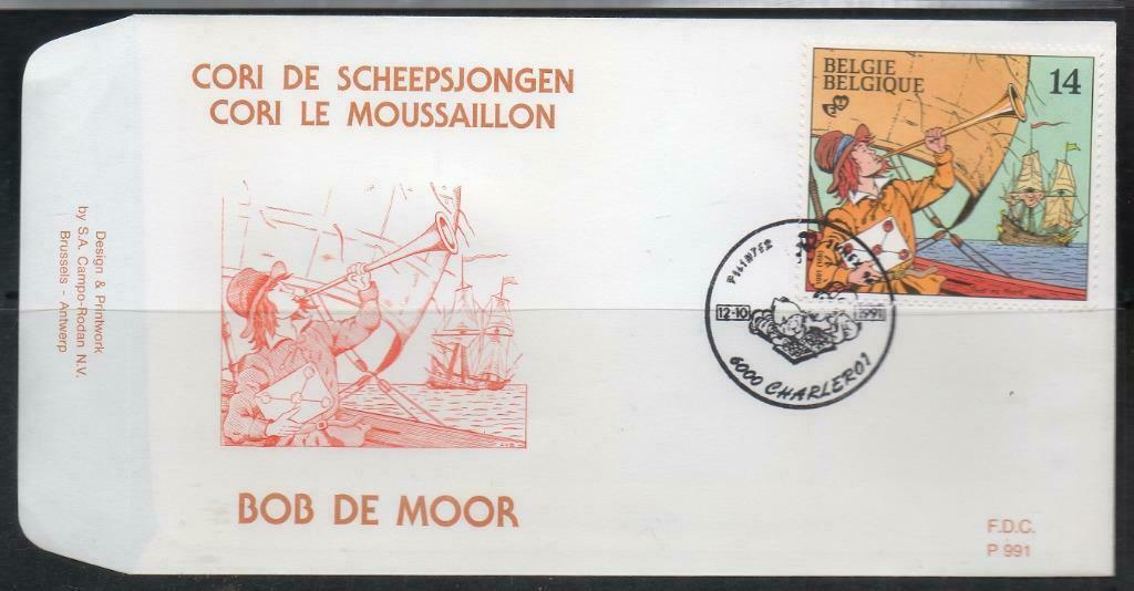 Année 1991 : FDC 2429 - Cori le moussaillon - Obli. Charlero, Ophalen of Verzenden