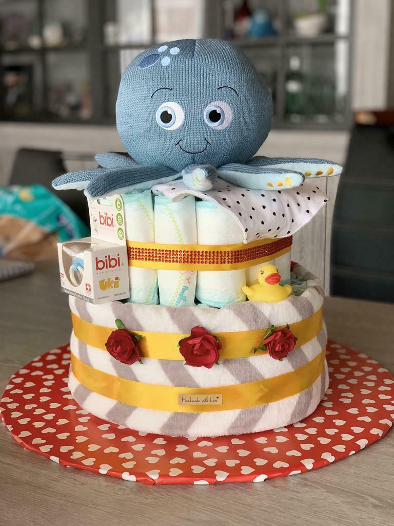 Pampertaart octopus, Ophalen of Verzenden, Nieuw, Kraamcadeau
