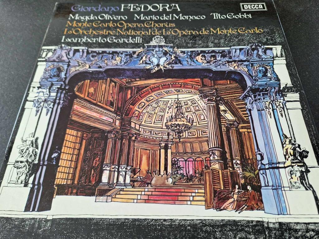 Giordano / Gardelli -  Fedora Box 2 x Lp's Vinyl, Gebruikt, Opera of Operette, Ophalen of Verzenden, Romantiek