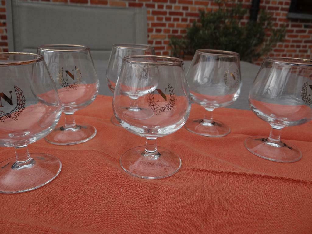 6 Napoleon Madarin glaasjes, Glas of Glazen, Gebruikt, Ophalen of Verzenden, Glas