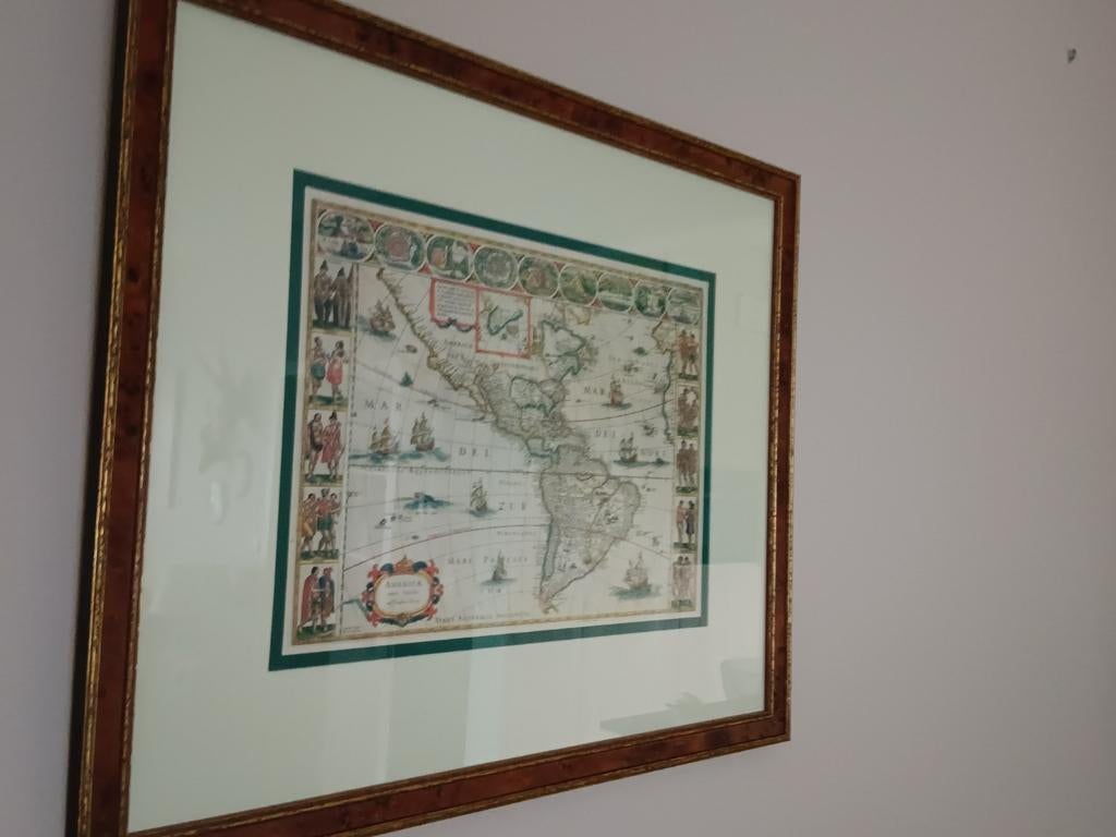 Oude kaart Zuid-Amerika, Ophalen of Verzenden