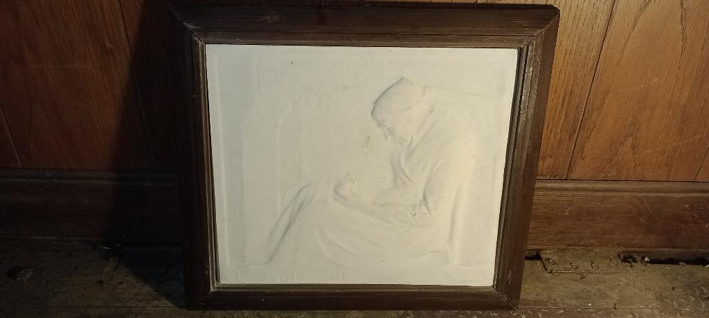 Reproduction sculpture bas-relief Devreese,1950,n76, Enlèvement ou Envoi